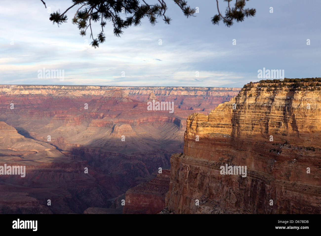 A view of the Grand Canyon in Arizona, USA Stock Photo