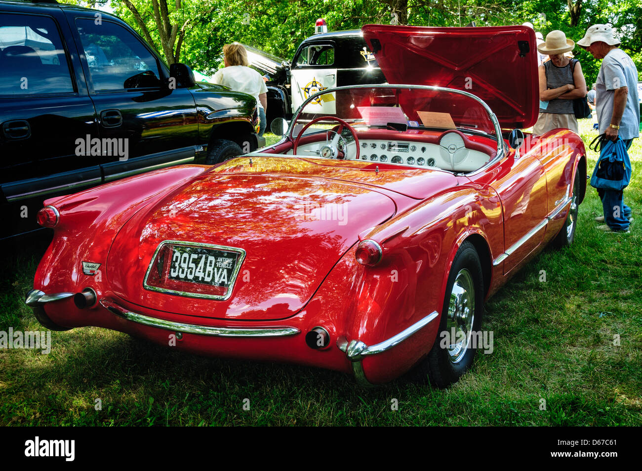 1954 Corvette Antique Car Show Sully Historic Site Chantilly Stock Photo Alamy