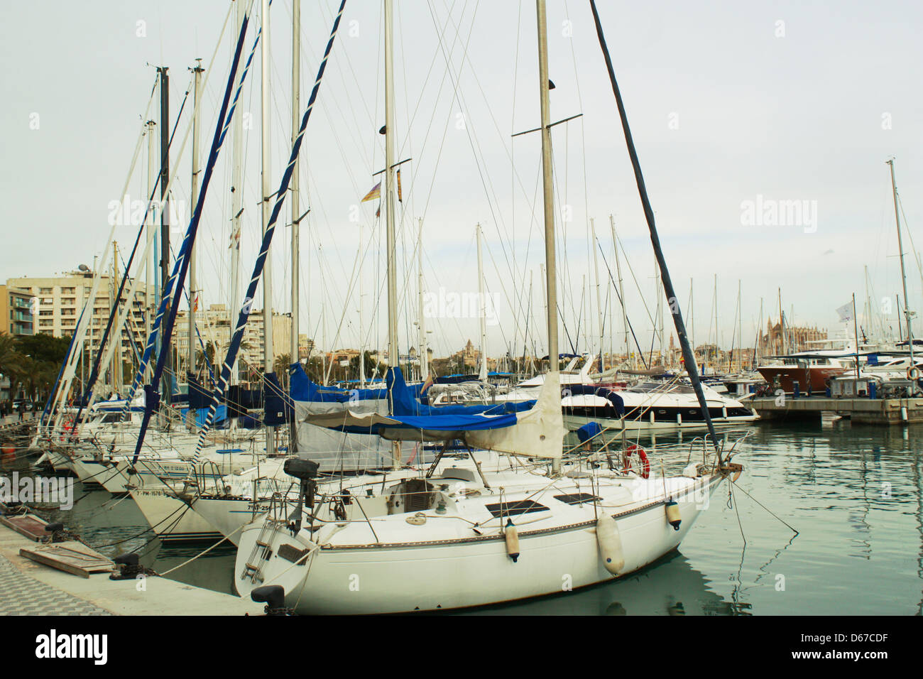 Boats in Palma De Mallorca Stock Photo