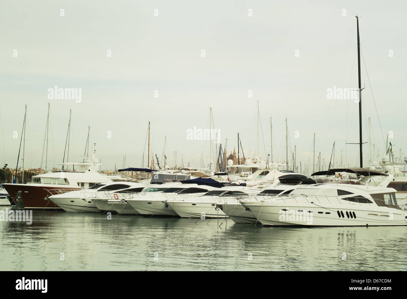 Boats in Palma De Mallorca Stock Photo