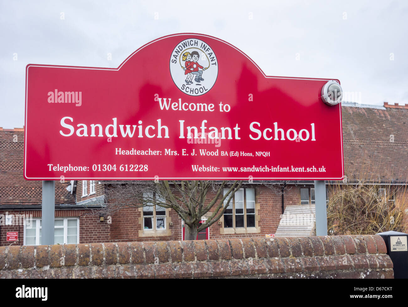 Sandwich Infant School Sandwich Kent England Stock Photo