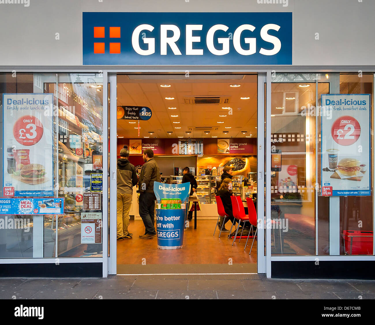 Greggs Bakery Canterbury Kent UK Stock Photo Alamy