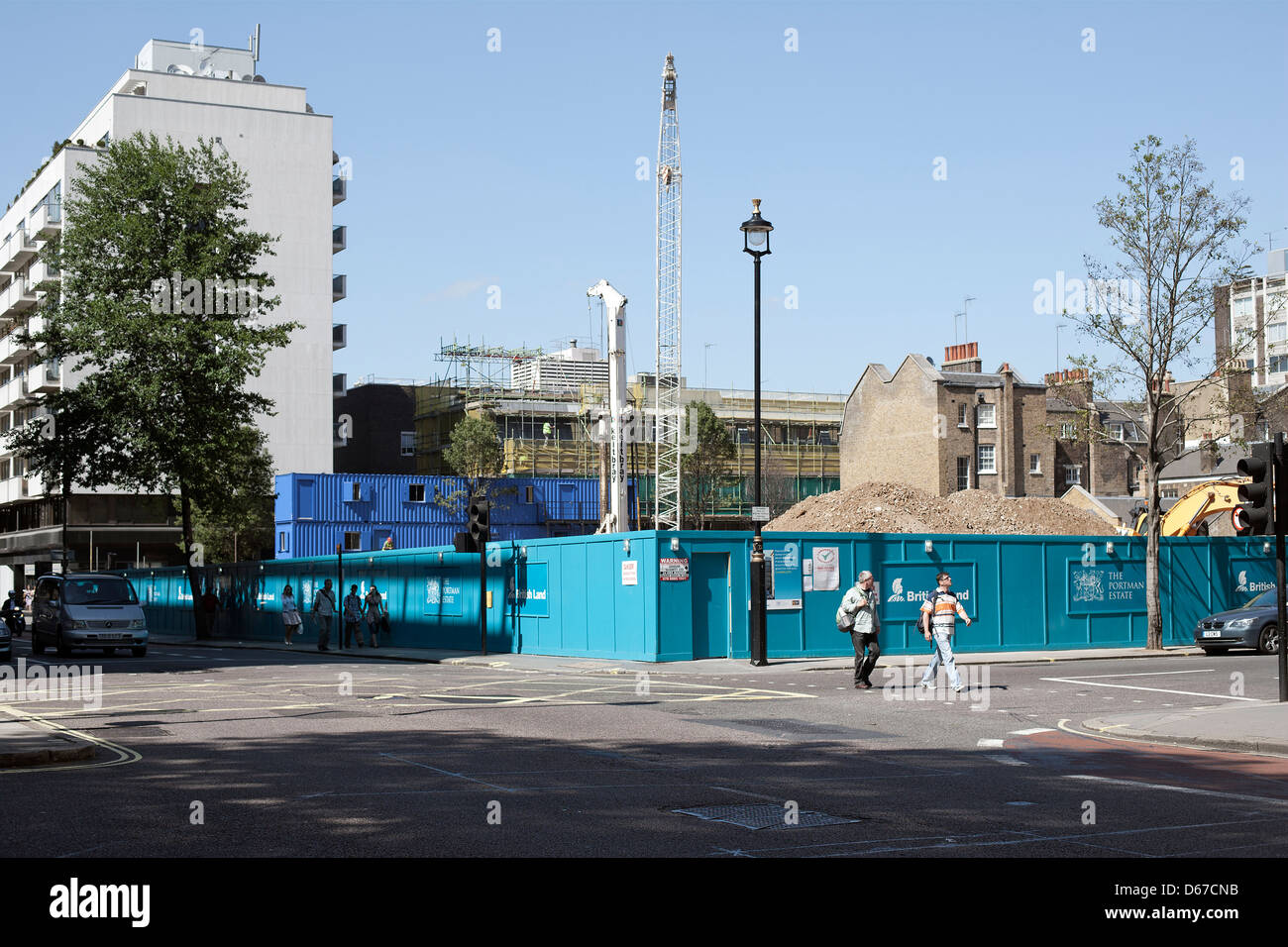 New development on Baker Street, Marylebone, London, UK, Europe Stock Photo