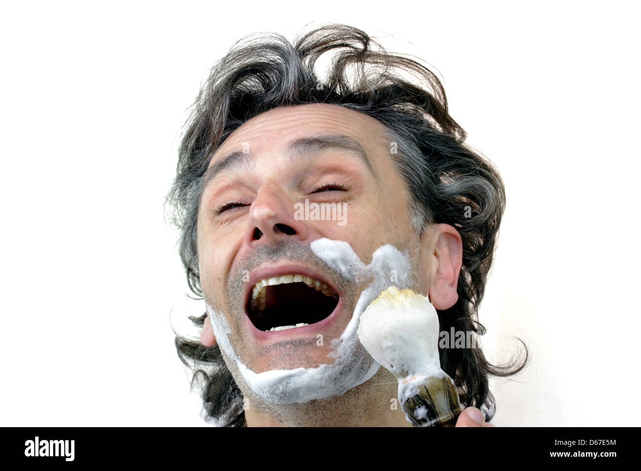 Singing Into Brush High Resolution Stock Photography and Images - Alamy