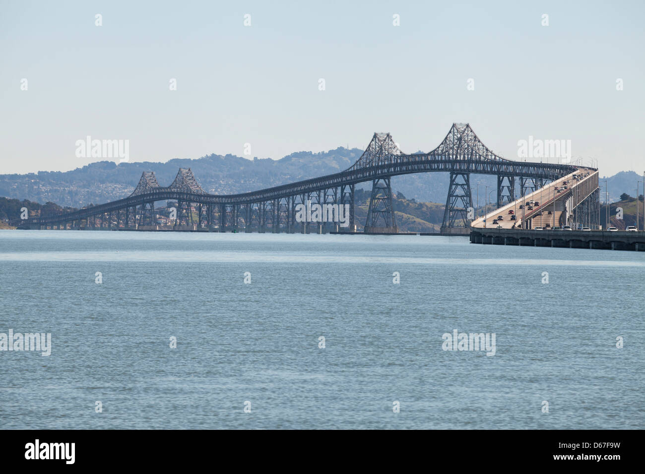 View of Richmond-San Rafael Bridge from San Rafael, San Rafael, California, USA, North America Stock Photo