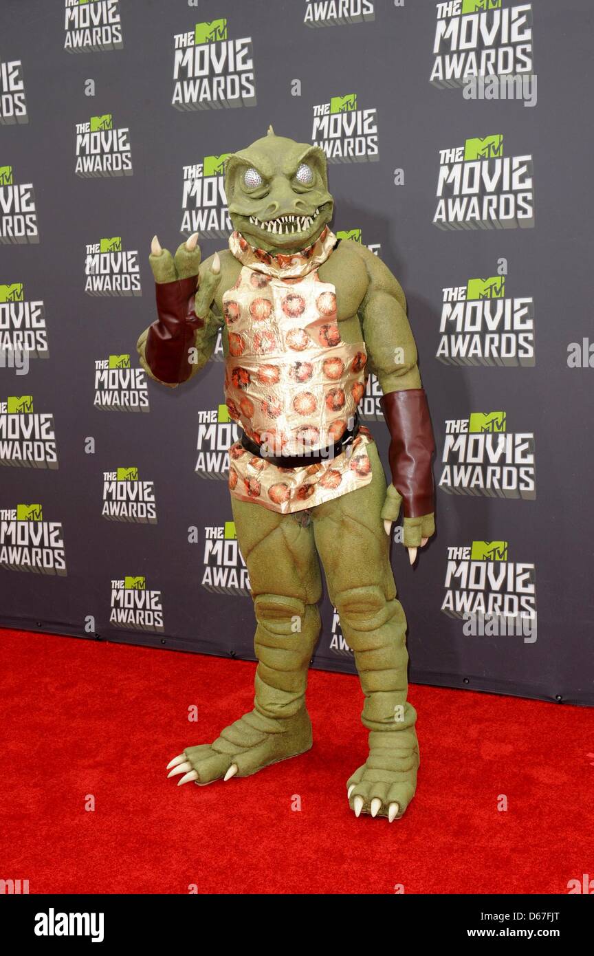 Gorn Commander at arrivals for MTV Movie Awards - ARRIVALS, Sony Studios, Culver City, CA April 14, 2013. Photo By: Elizabeth Goodenough/Everett Collection Stock Photo