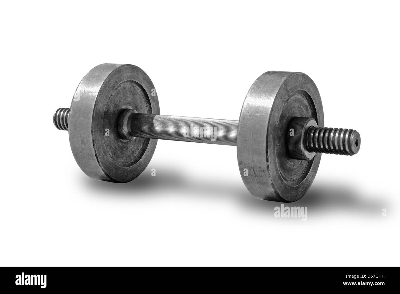 dumbbell, equipment, exercise, fitness, health, healthy, heavy, isolated,  lifestyle, muscle, object, one, sport, strength, stren Stock Photo - Alamy