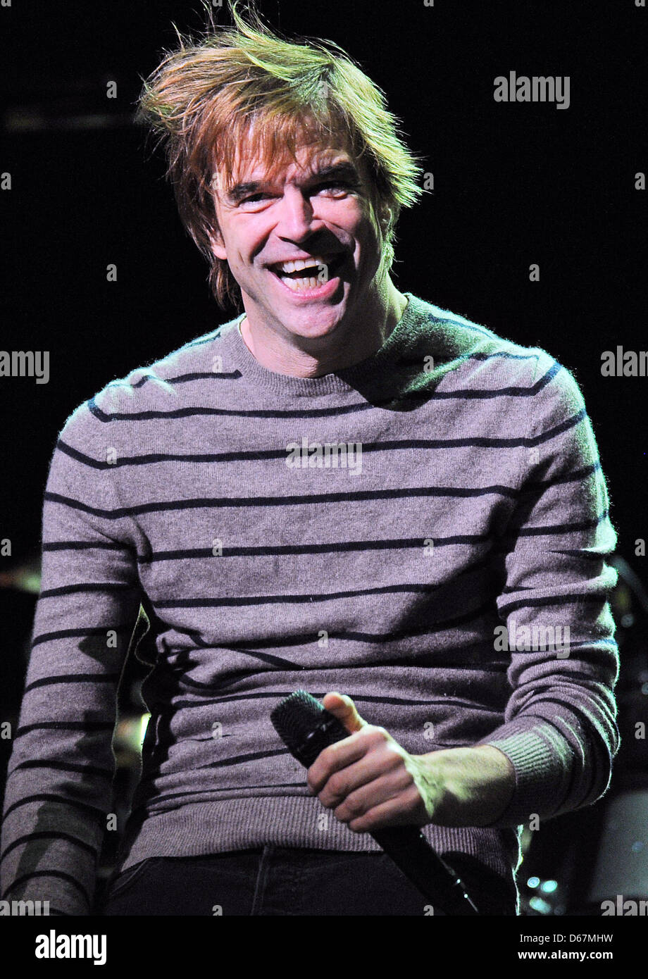 German punk band 'Die Toten Hosen' with singer Campino perform on stage in  Duesseldorf, Germany, 23 June 2012. One day after Cmpino's 50th birthday,  the band played an unplugged concert at Tonholle.