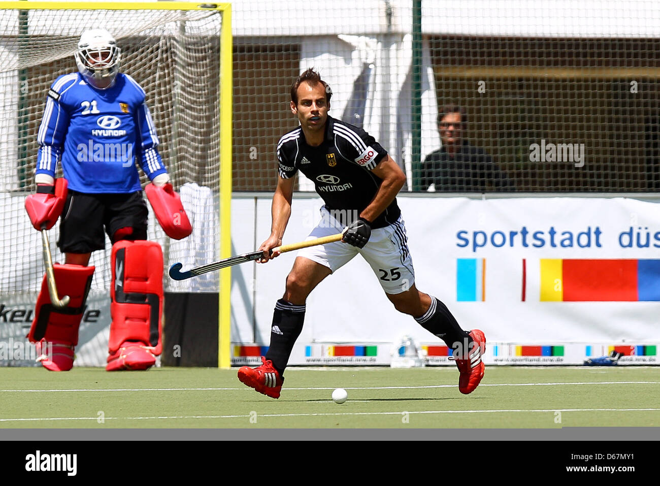 Germany's Philipp Zeller is pictured during a field hockey national