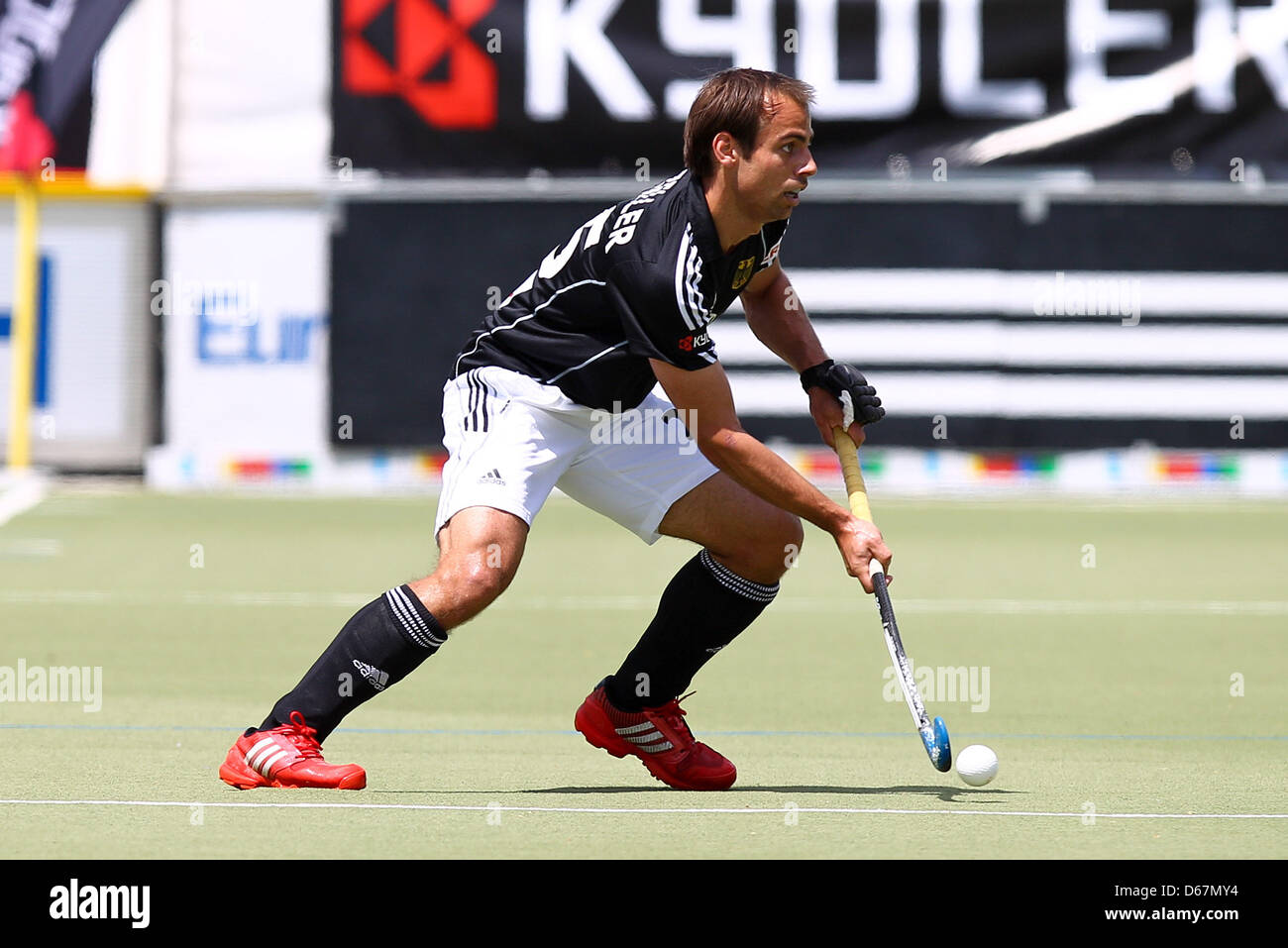 Germany's Philipp Zeller is pictured during a field hockey national