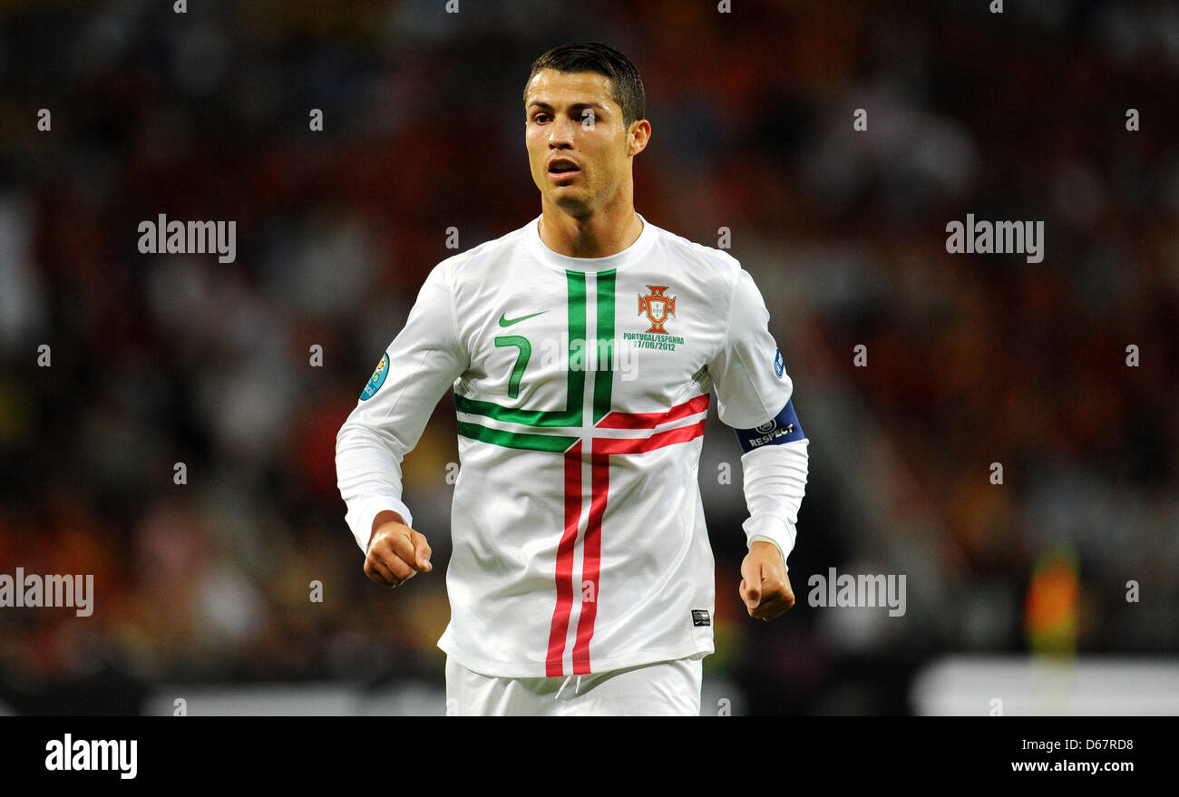 Portugal's Cristiano Ronaldo seen during UEFA EURO 2012 semi-final ...