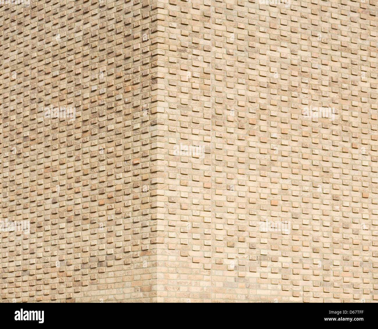 Department of Materials Science and Metallurgy Building, Cambridge, United Kingdom. Architect: NBBJ, 2013. Detail view of brickw Stock Photo