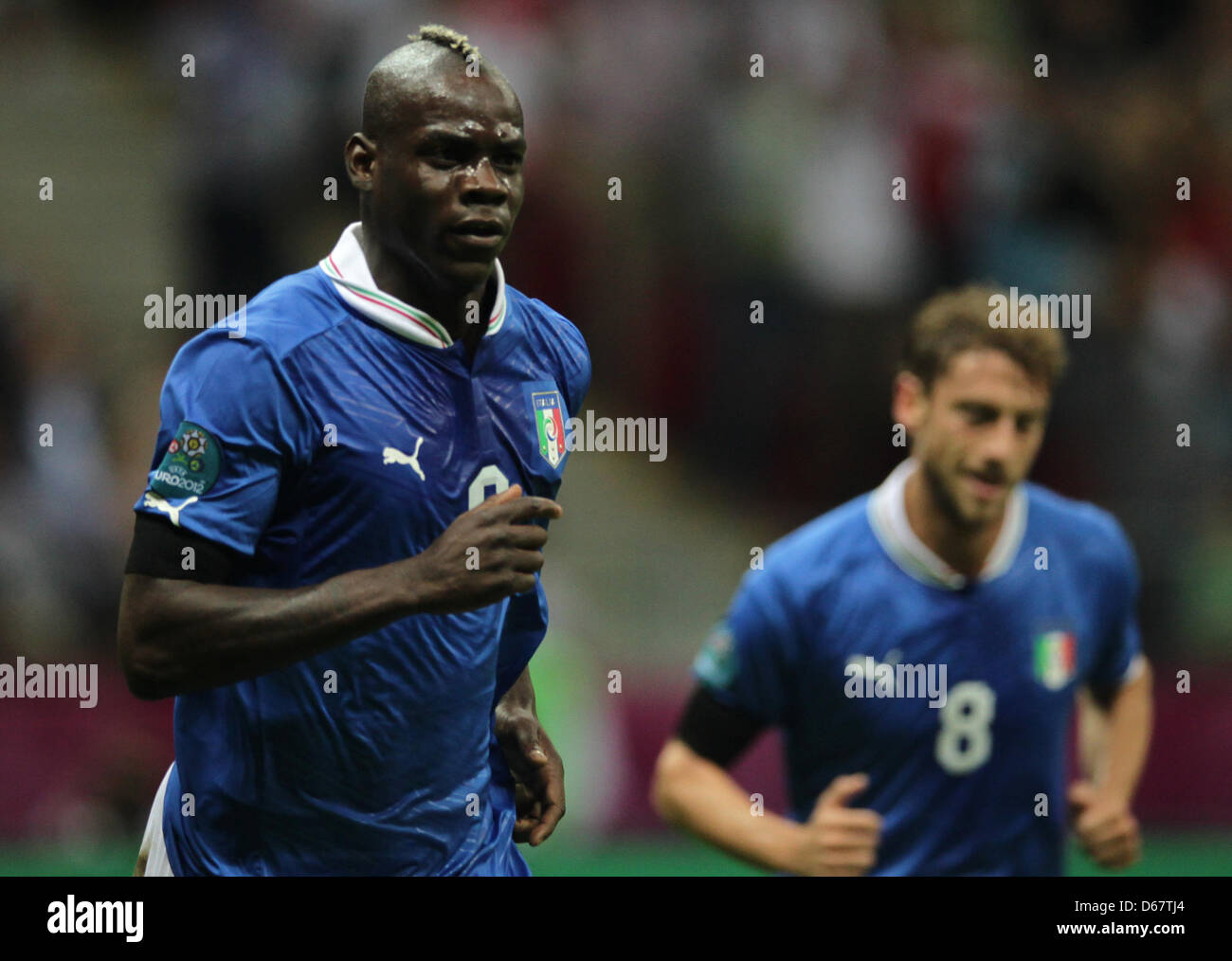 Italy S Mario Balotelli L And Claudio Marchisio Celebrate After Stock Photo Alamy