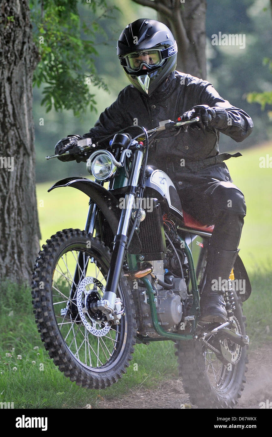 The motorbike company ZPmoto presents its new offroad motorbike Zpsport449 in Zschopau, Germany