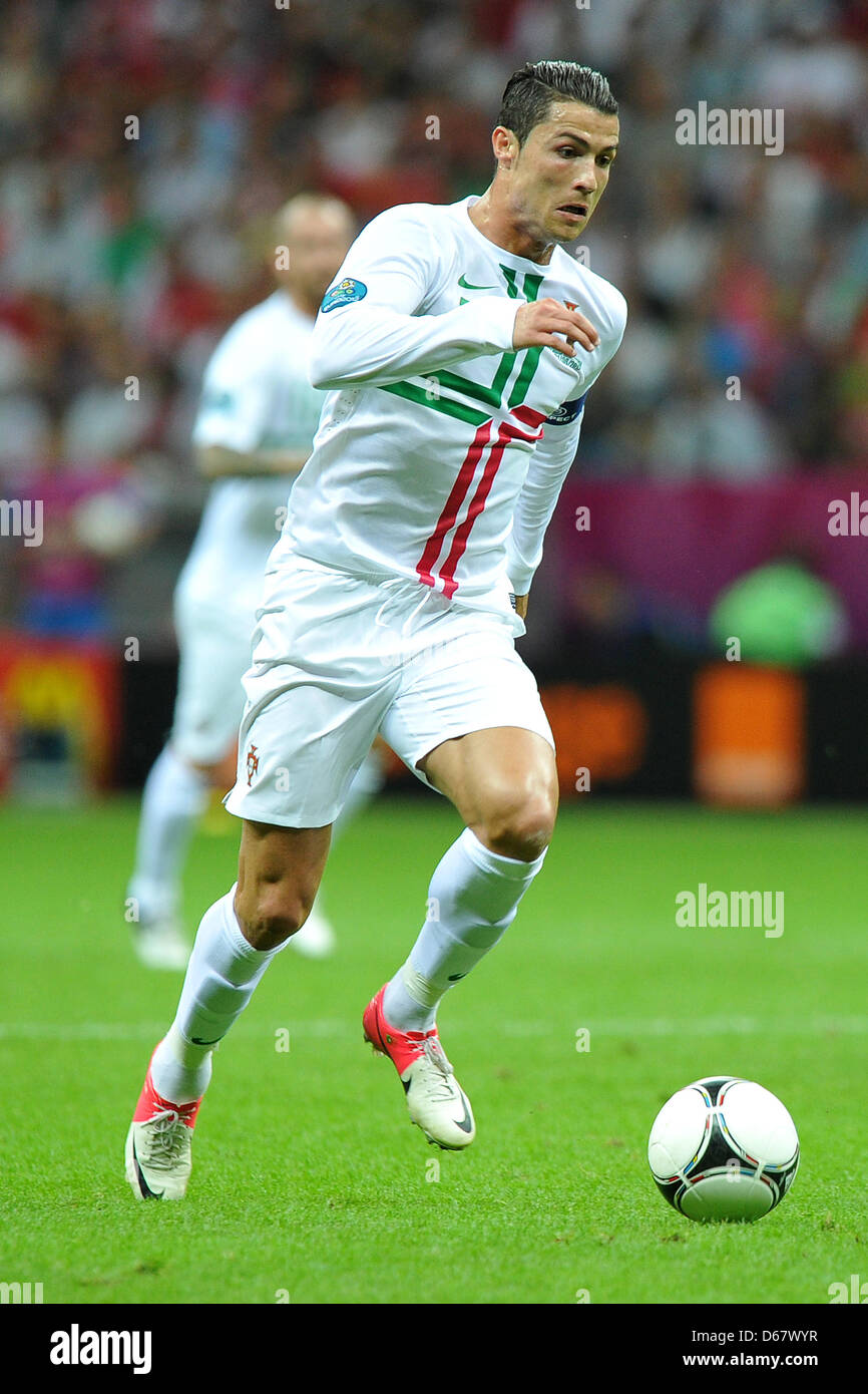 Portugal S Cristiano Ronaldo Is Pictured During The Euro 2012 Match Stock Photo Alamy