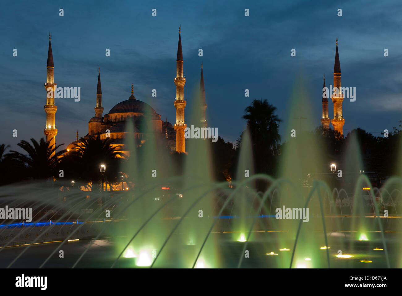 Türkei, Istanbul, Sultanahmet, Blaue Moschee (Sultan-Ahmed-Moschee) Stock Photo