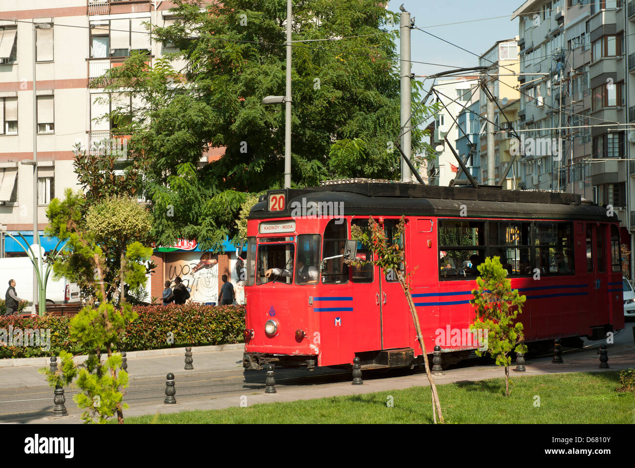 Türkei, Istanbul, Kadiköy, historische Strassenbahn Kadiköy-Moda. Stock Photo