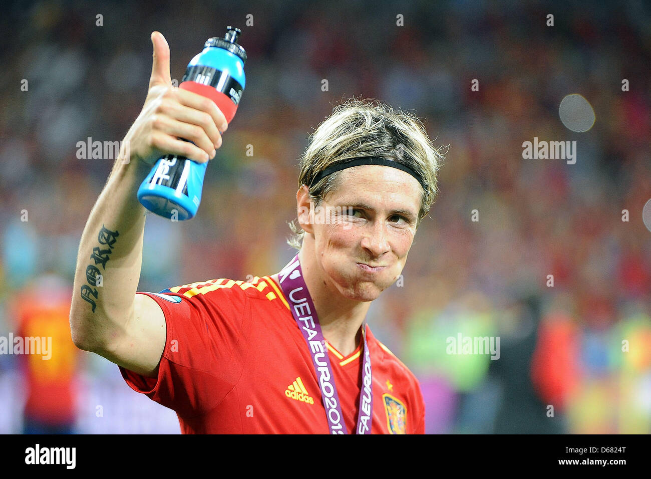 Spain's Fernando Torres is pictured during the UEFA EURO 2012 final soccer match Spain vs. Italy at the Olympic Stadium in Kiev, Ukraine, 01 July 2012. Photo: Revierfoto Stock Photo