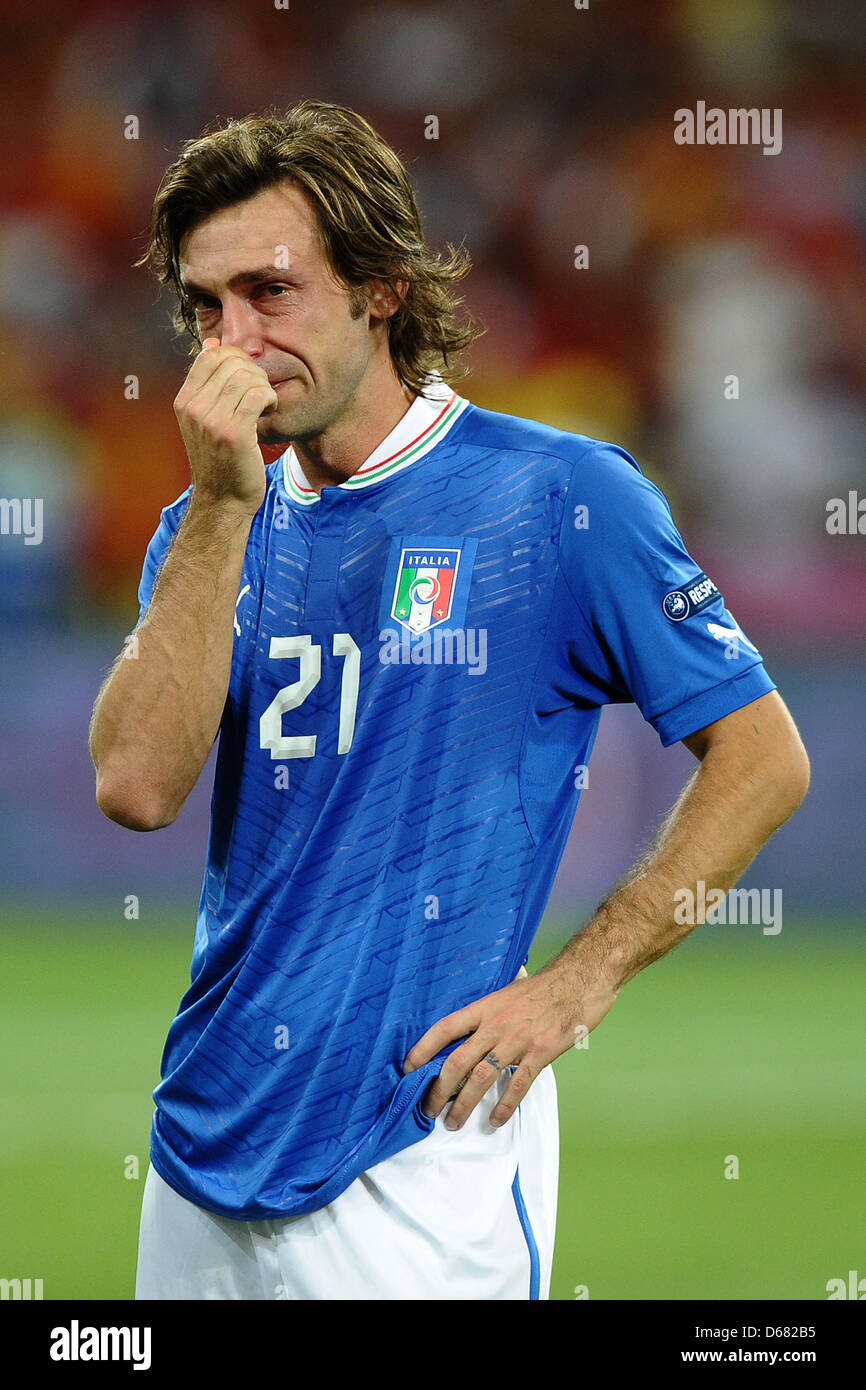 Italy's Andrea Pirlo after the UEFA EURO 2012 final soccer match