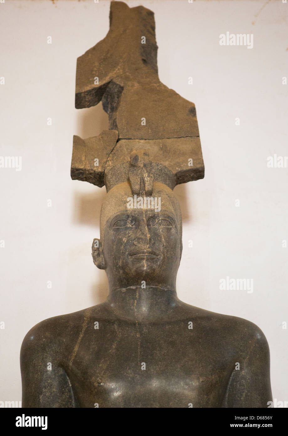 King Tharga, Nubian Pharaoh Of The 25Th Dynasty In The National Museum, Khartoum, Sudan Stock Photo