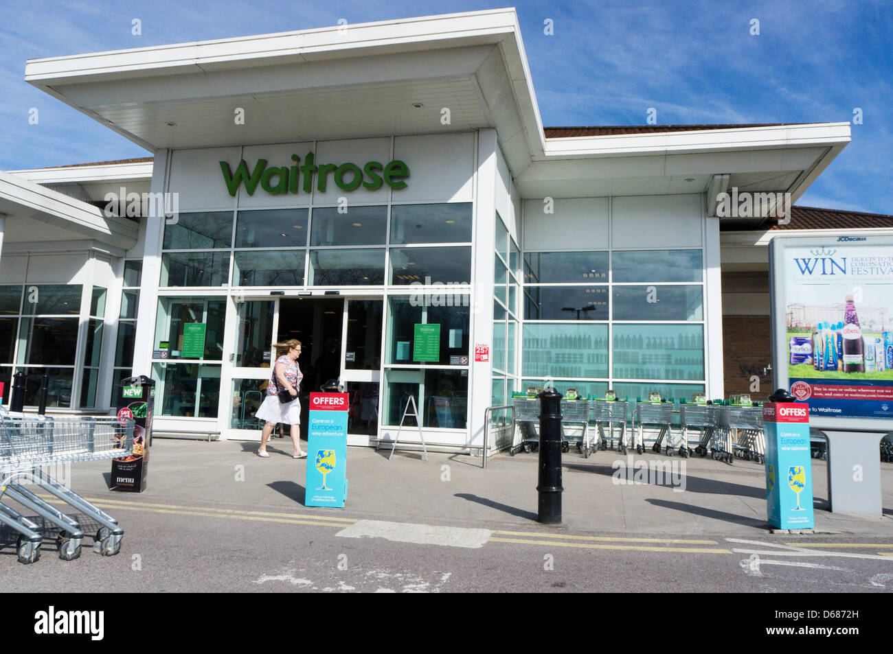 Waitrose Supermarket in Beckenham. Stock Photo