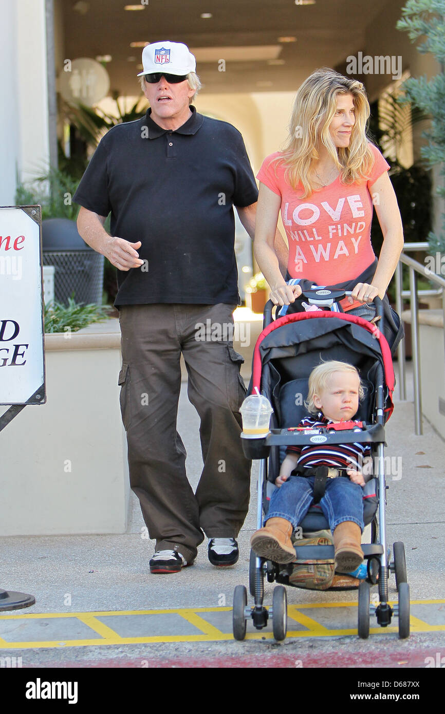 Gary Busey, Steffanie Sampson and their son Luke Sampson Busey Gary