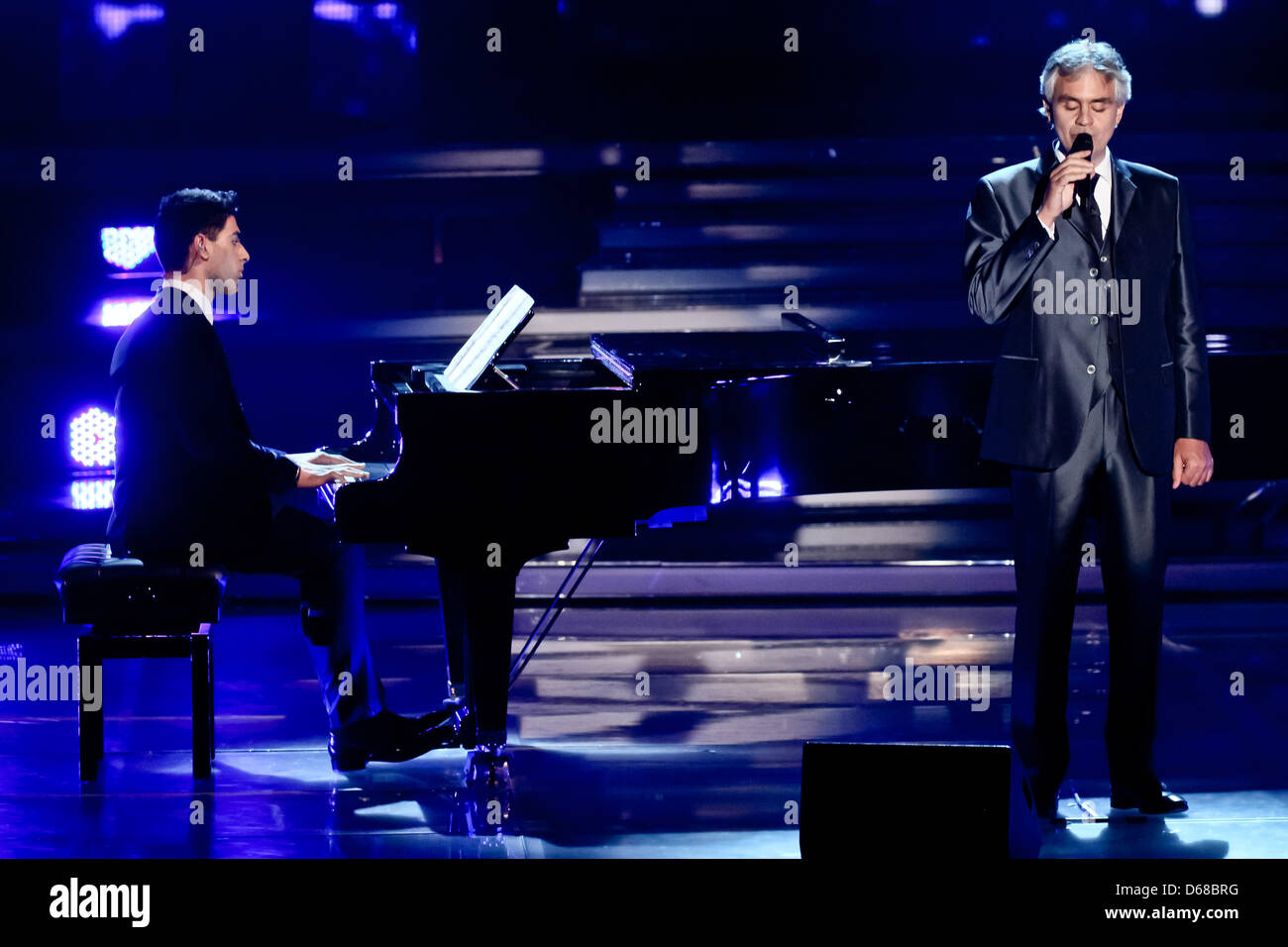 Andrea bocelli and amos bocelli hi-res stock photography and