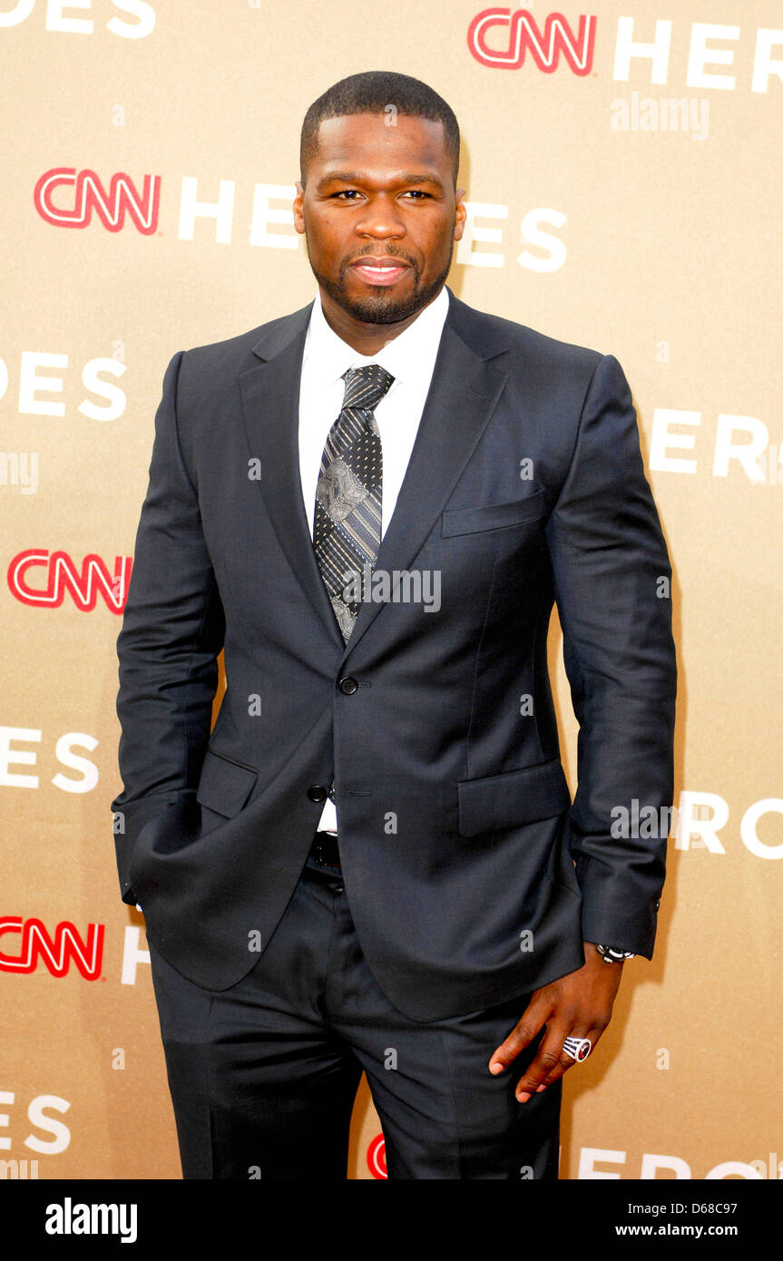 50 Cent CNN Heroes: An All-Star Tribute at The Shrine Auditorium. Los Angeles, California - 11.12.11 Stock Photo