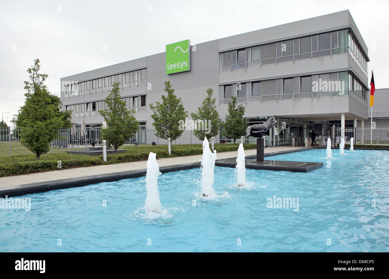 The Leipzig Electronic System (Leesys) building is pictured in Leipzig, Germany, 05 July 2012. Once Siemens Enterprise Communications Manufacturing (SECM), the company announced its new name and opened its new production facility. Photo: Jan Woitas Stock Photo