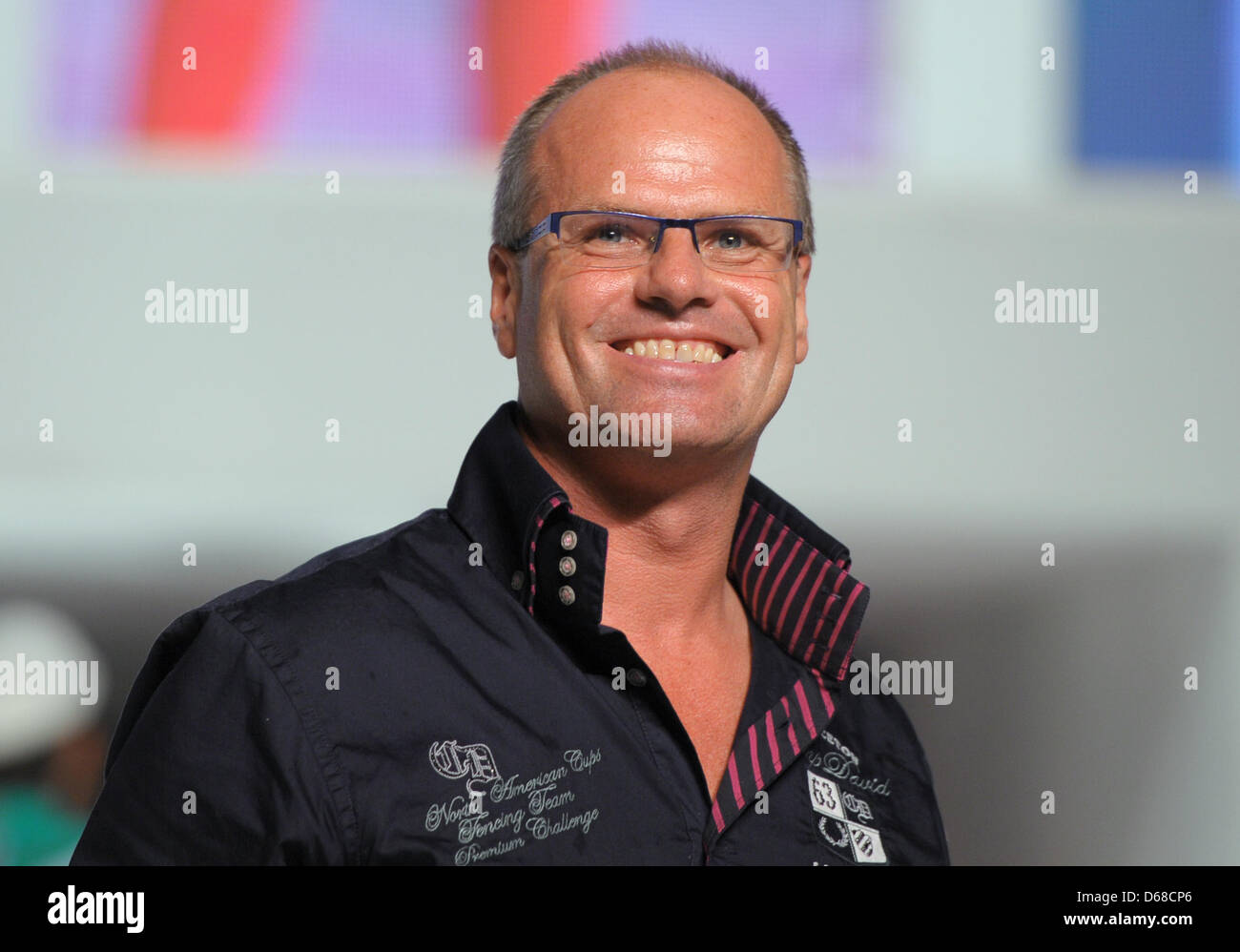 CEO of Camp David Thomas Finkbeiner arrives at Camp David Show during the  Fashion Week in the Olympic Stadium in Berlin, Germany, 05 July 2012. The  presentation of the Spring/Summer 2013 collections