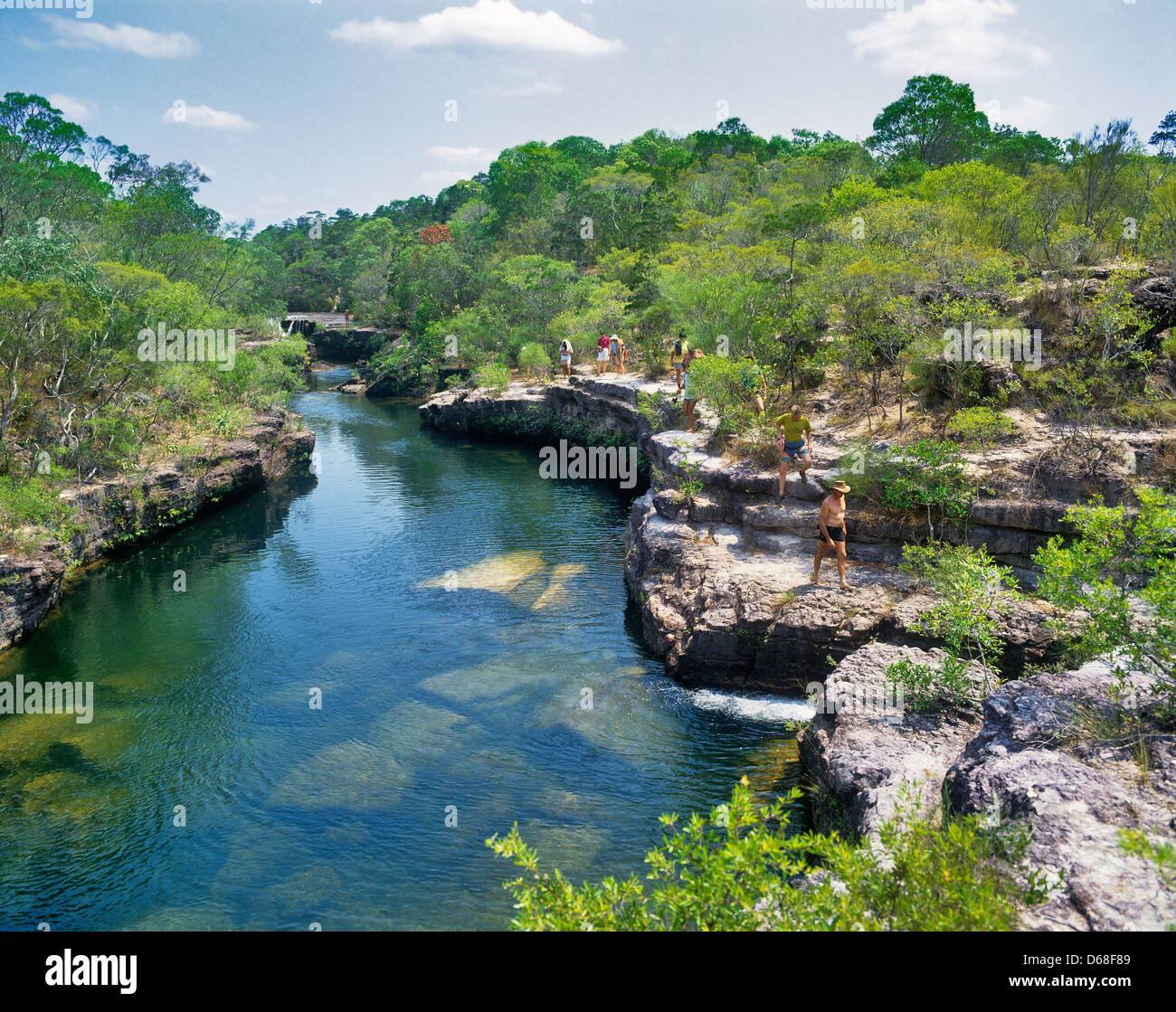 Australia, NorthQueensland, Cape York Peninsula, swimming at Elliot