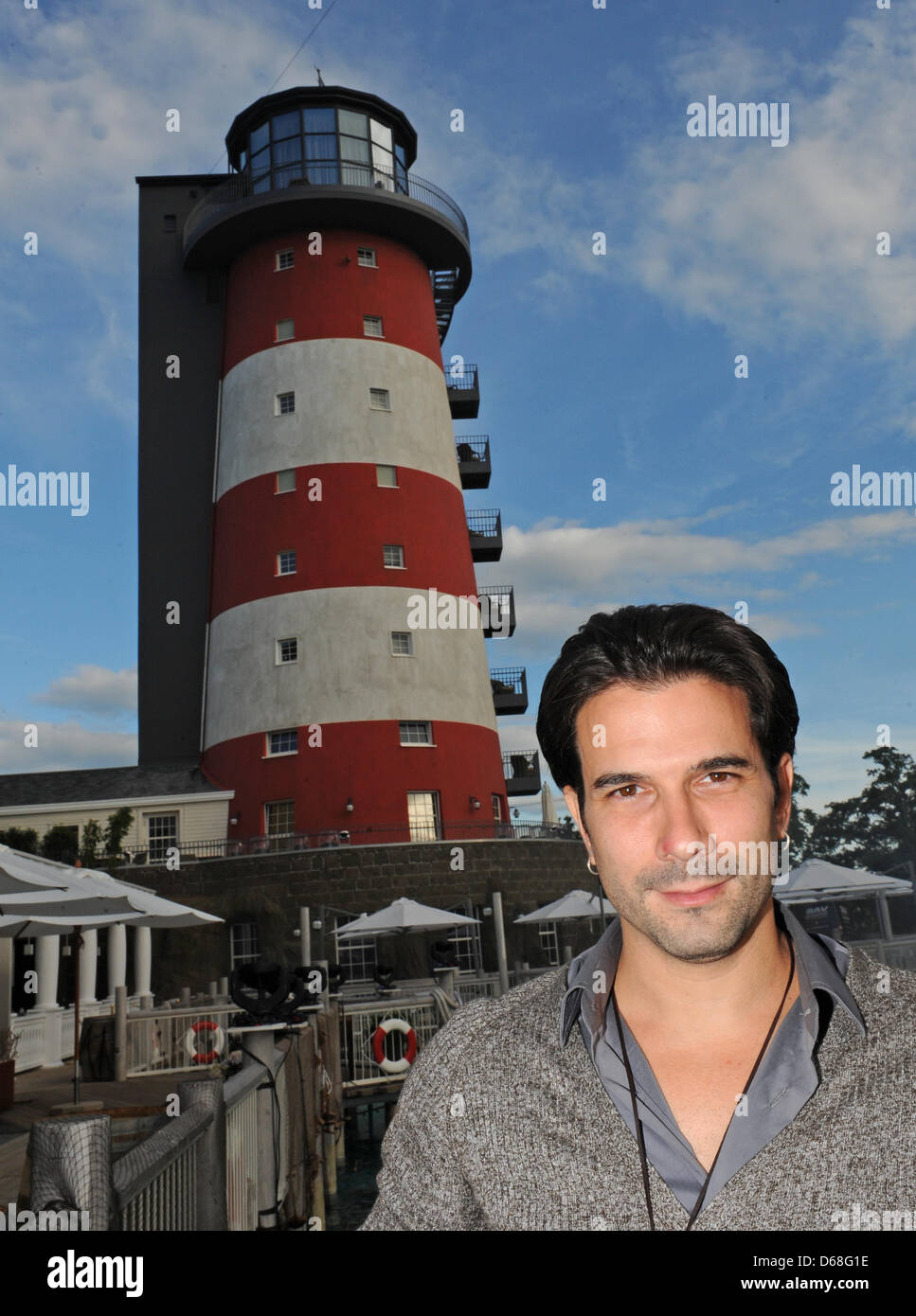 German singer Marc Terenzi attends the opening of the hotel 'Bell Rock' at amusement park 'Europapark' in Rust, Germany, 12 July 2012. Photo: Patrick Seeger Stock Photo