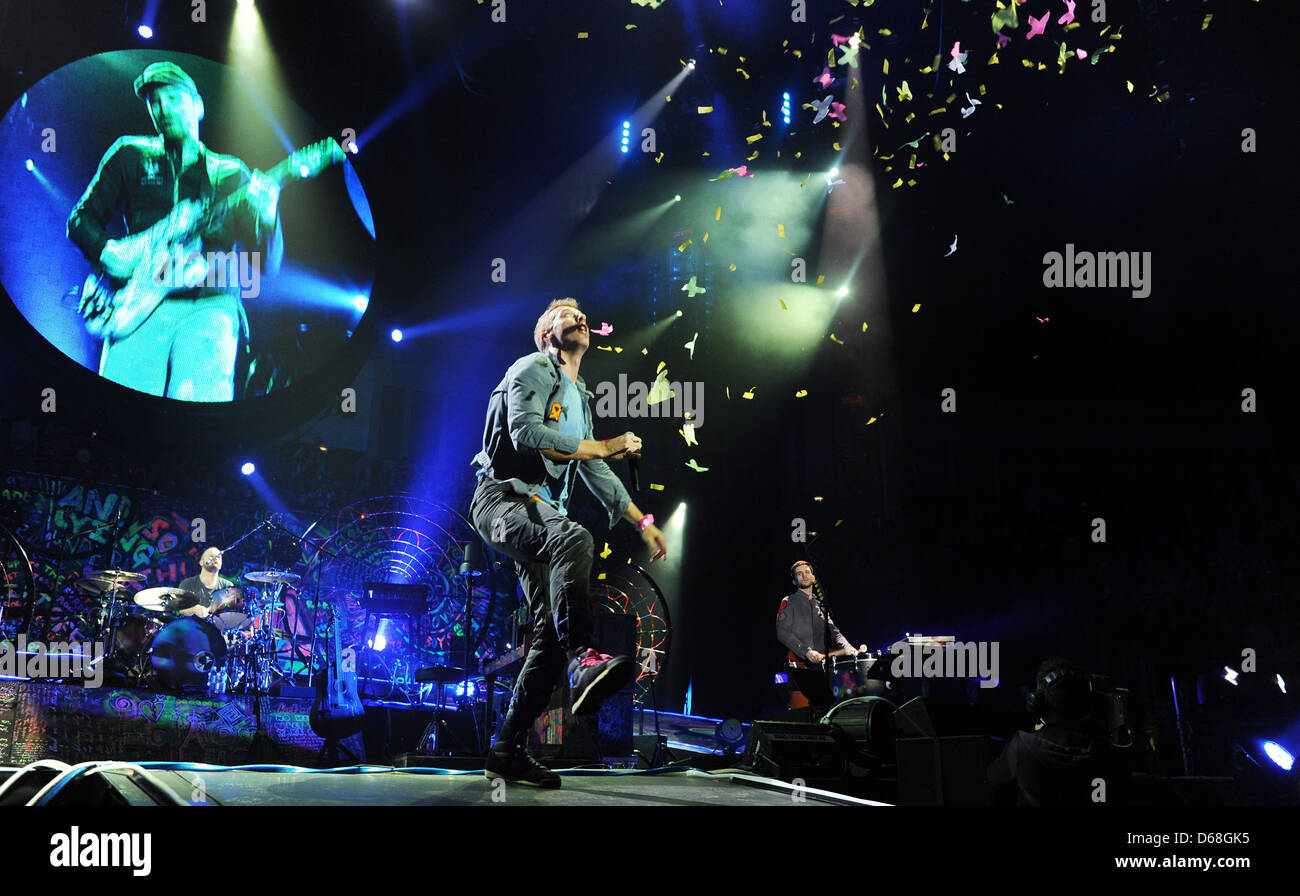 Chris Martin Coldplay perform live at the O2 Arena London, England - 09 ...