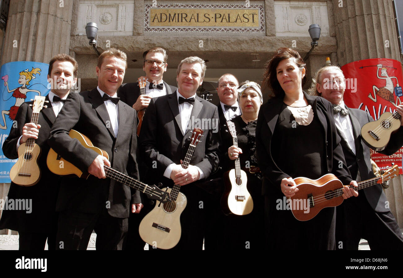 The Ukulele Orchestra of Great Britain pictured at Admiralspalast in