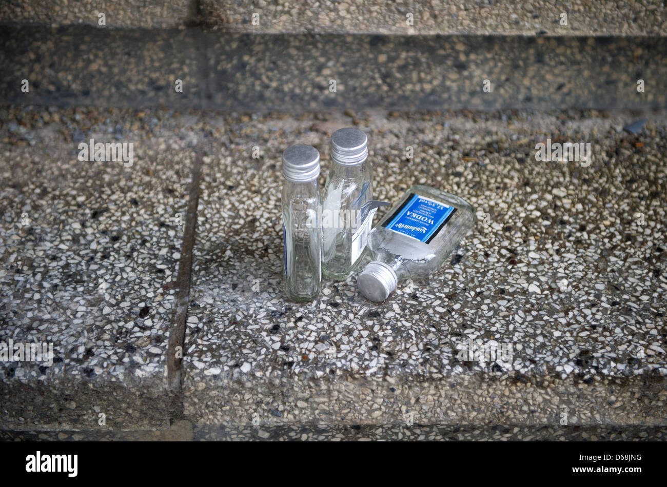 Vodka Empty Empty vodka bottles hi-res stock photography and images - Alamy