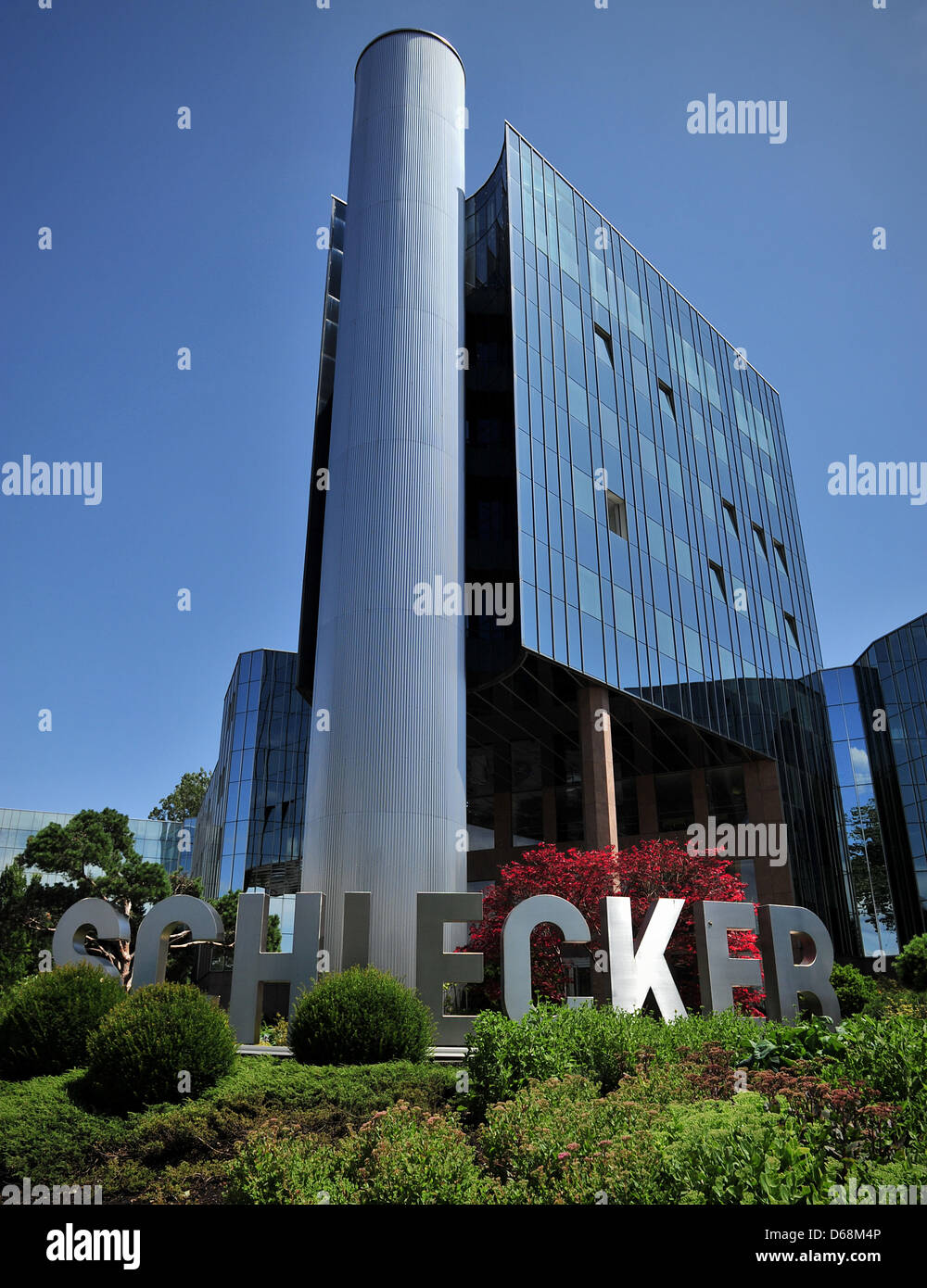 View of the headquarters of drugstore chain Schlecker in Ehingen, Germany, 18 July 2012. The public prosecution office in Stuttgart has started preliminary proceedings against Anton Schlecker and another 13 accused for suspicion of breach of trust, delay in filing for insolvency and bankruptcy. A speaker of the prosecutor's office confiremd this in Stuttgart on wednesday. In additi Stock Photo