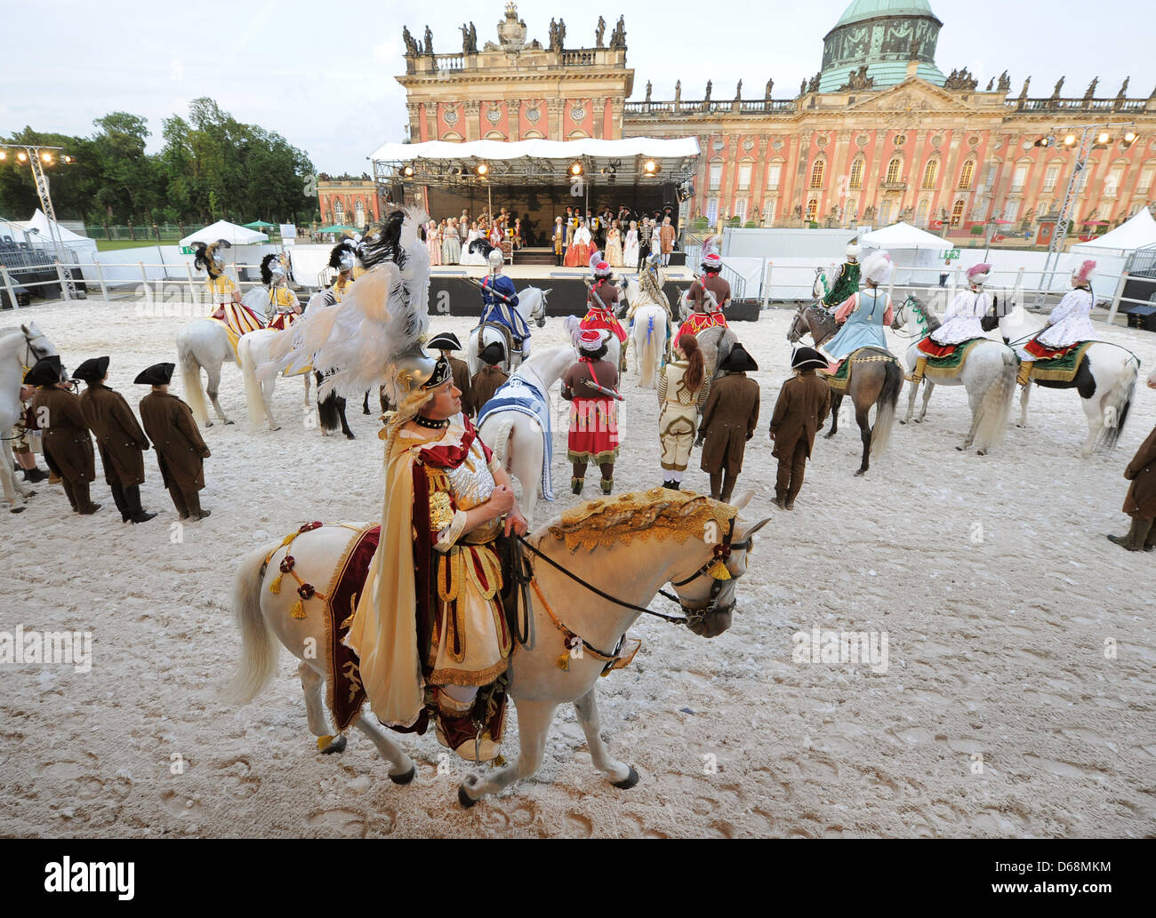 People rehearse for the baroque equestrian event 'Le Carrousel des ...