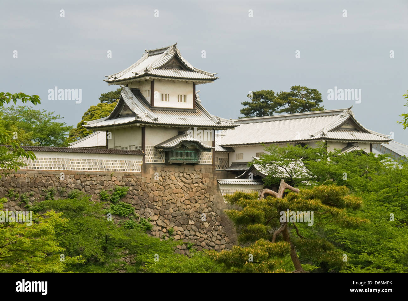 Kanazawa Castle, Kanazawa, Ishikawa, Japan Stock Photo