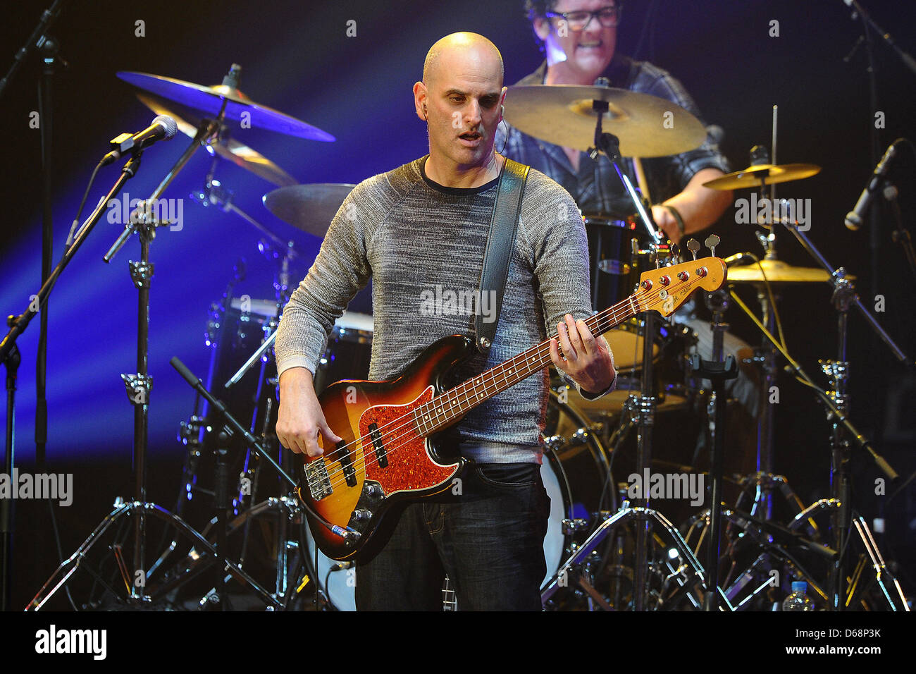Bassist Guy Erez performs on stage during The Alan Parsons Live Project tour 2012 at Circus Krone in Munich, Germany, 19 July 2012. Photo: Revierfoto Stock Photo