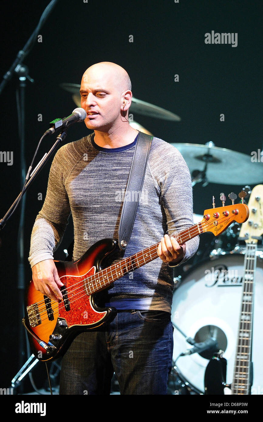 Bassist Guy Erez performs on stage during The Alan Parsons Live Project tour 2012 at Circus Krone in Munich, Germany, 19 July 2012. Photo: Revierfoto Stock Photo