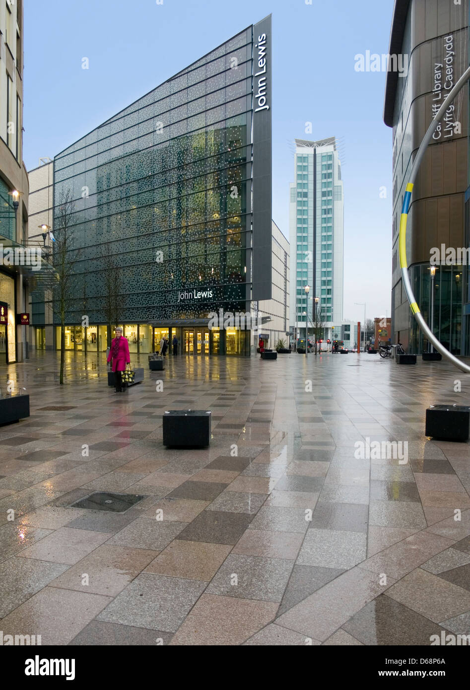 New John Lewis store in Cardiff Stock Photo Alamy
