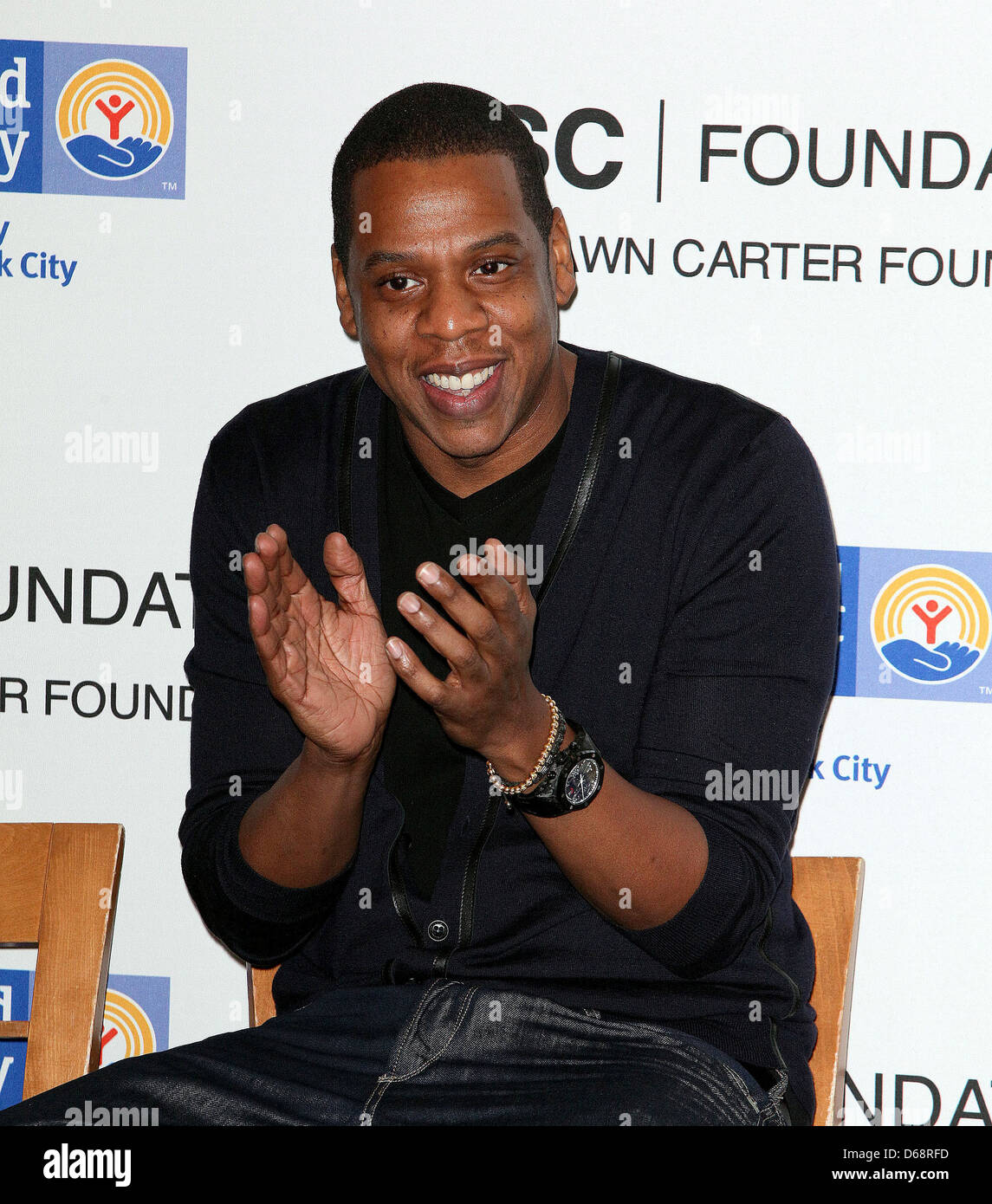 Shawn Carter aka Jay-Z United Way Of New York & Shawn Carter Scholarship Foundation press conference, held at Carnegie Hall New Stock Photo