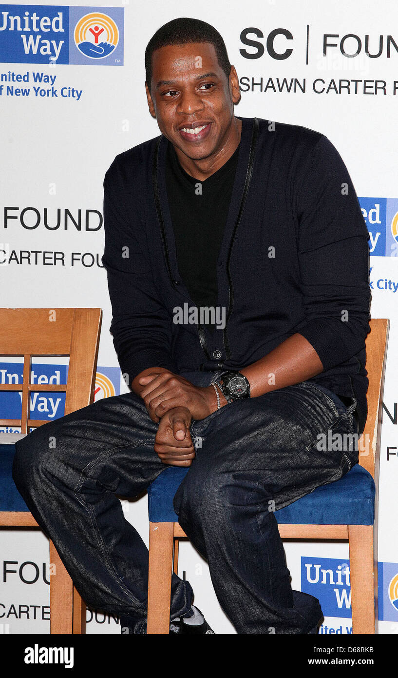 Shawn Carter aka JayZ United Way Of New York & Shawn Carter