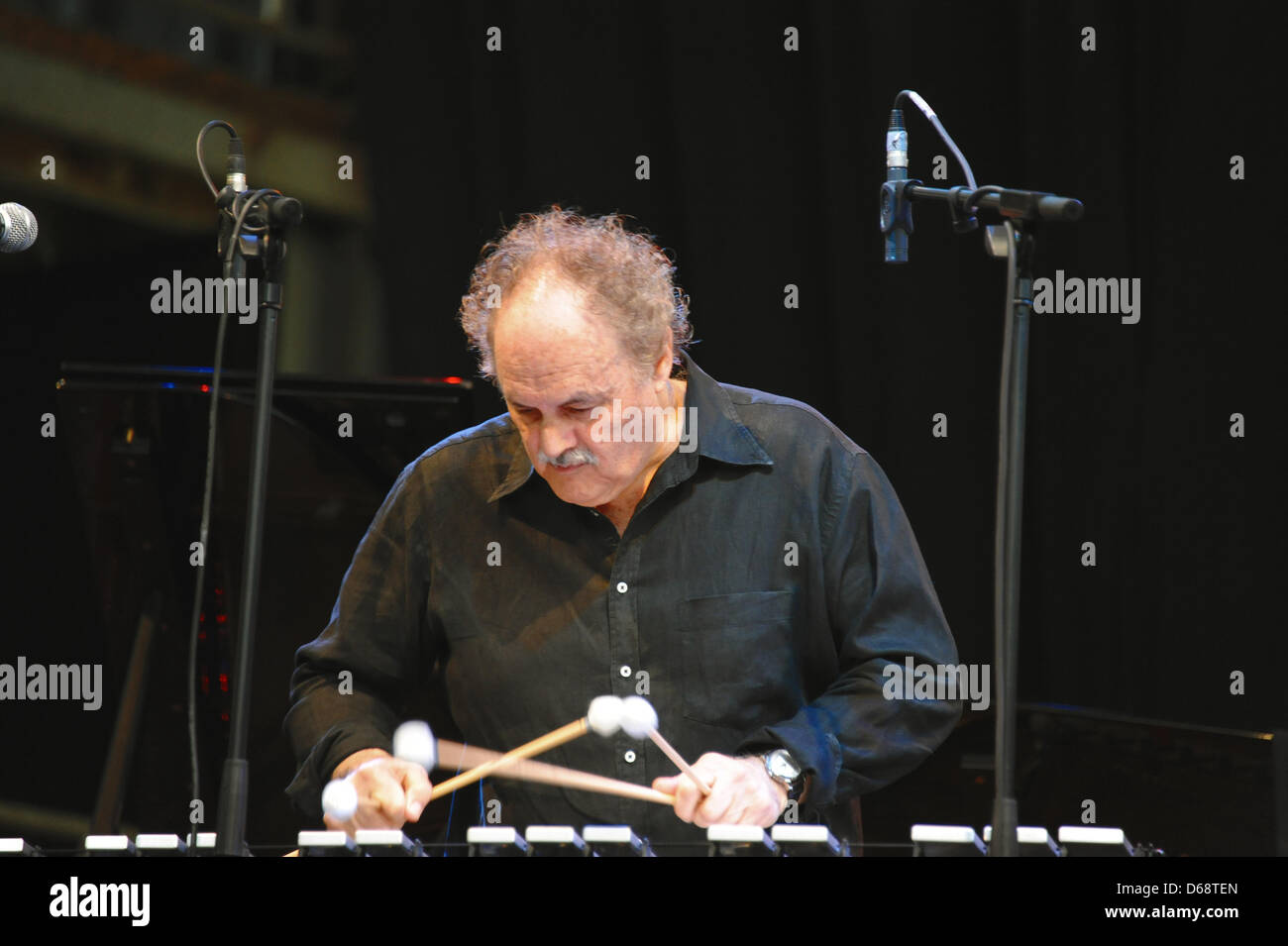 US Jazz vibraphone and marimbaphone player David Friedman performs at the Jazz Baltica festival in Niendorf Germany 29 June 2012. Photo Lutz Knauth Stock Photo Alamy