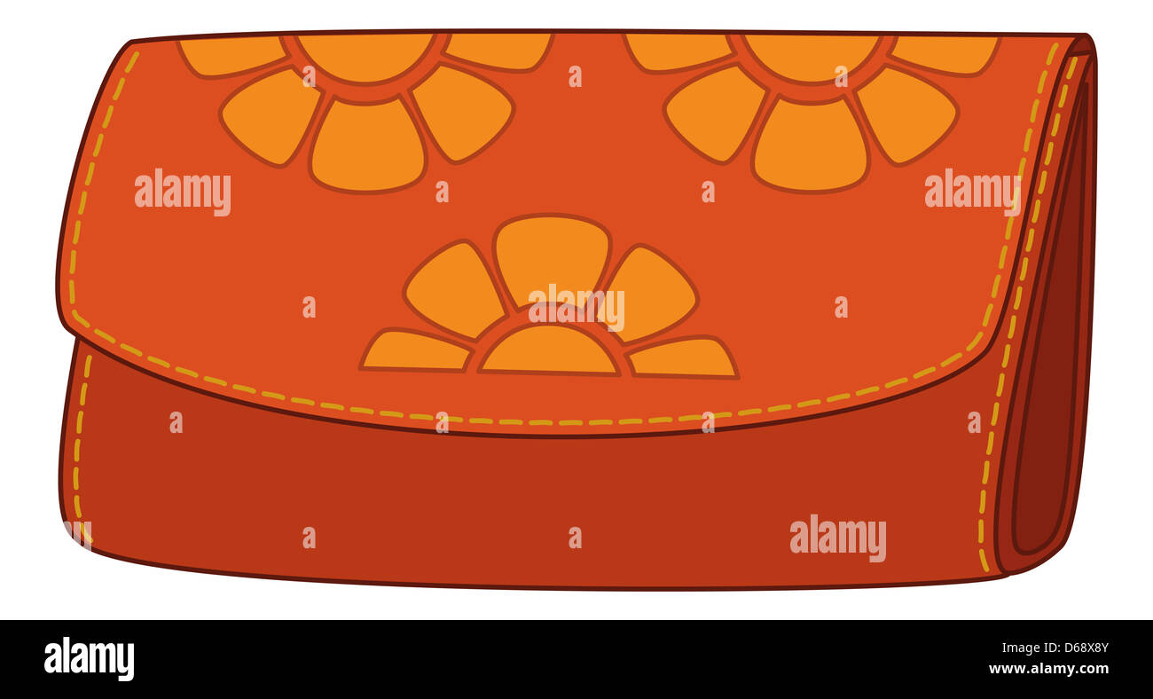 Brown Floral Print Wallet main image 0