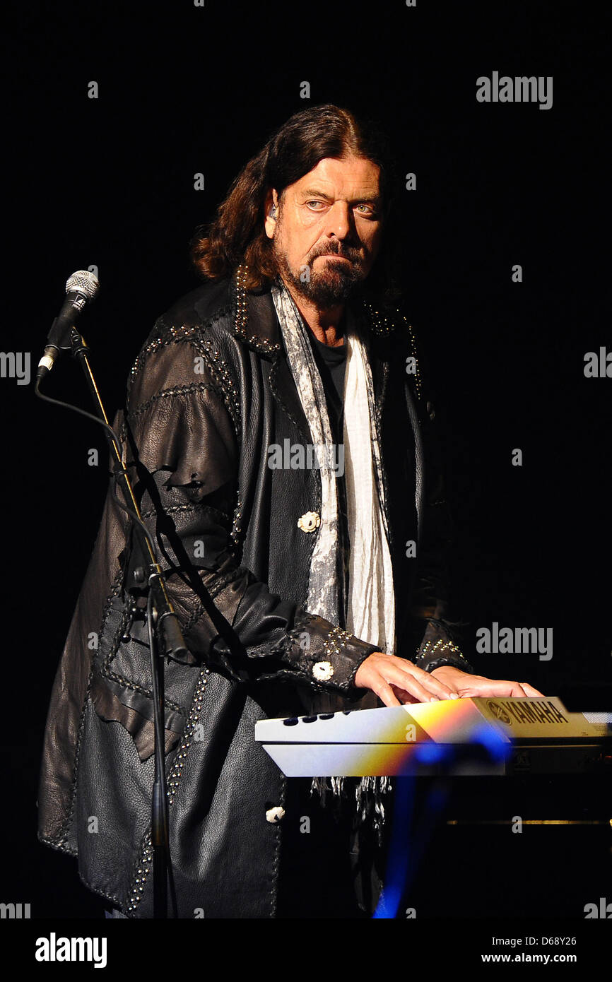 British musician and producer Alan Parsons plays the keyboard during a The Alan Parsons Live Project concert at Colosseum Theater in Essen, Germany, 20 July 2012. Photo: Revierfoto Stock Photo