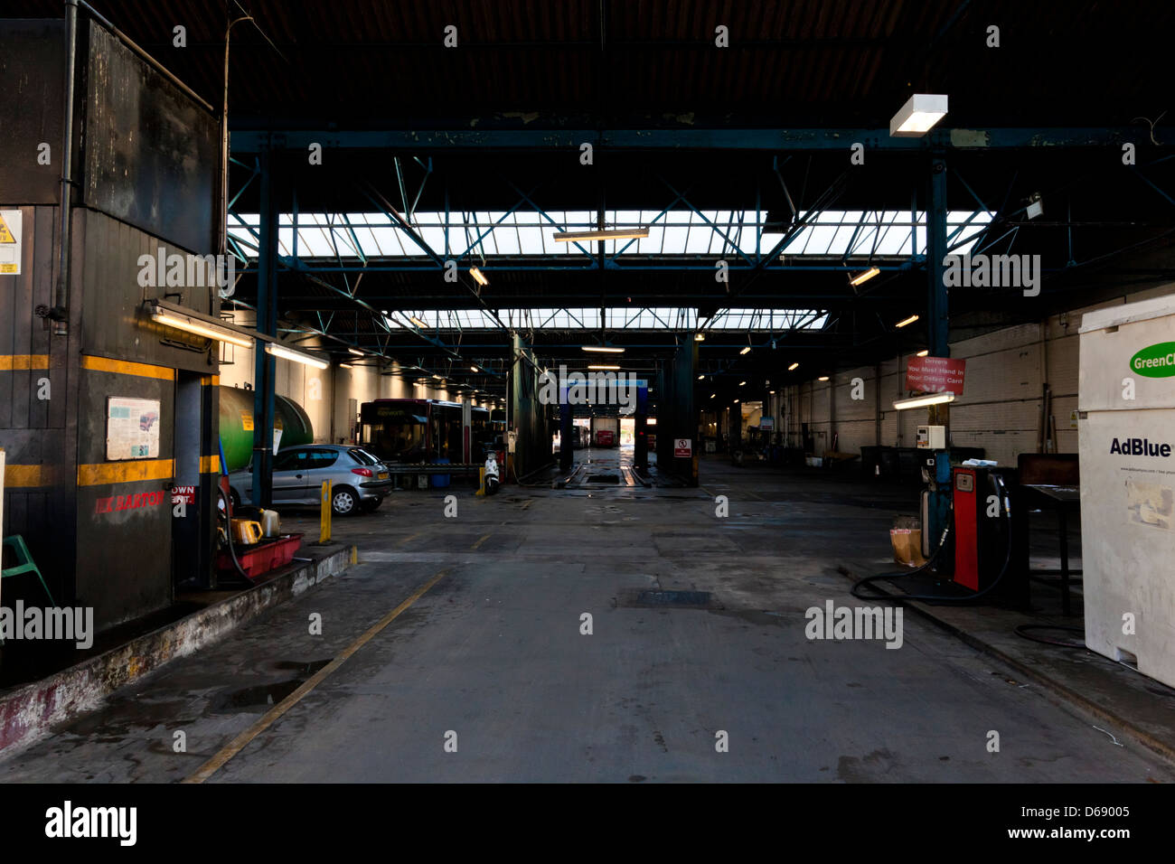 Bus Garage Interior Hi res Stock Photography And Images Alamy