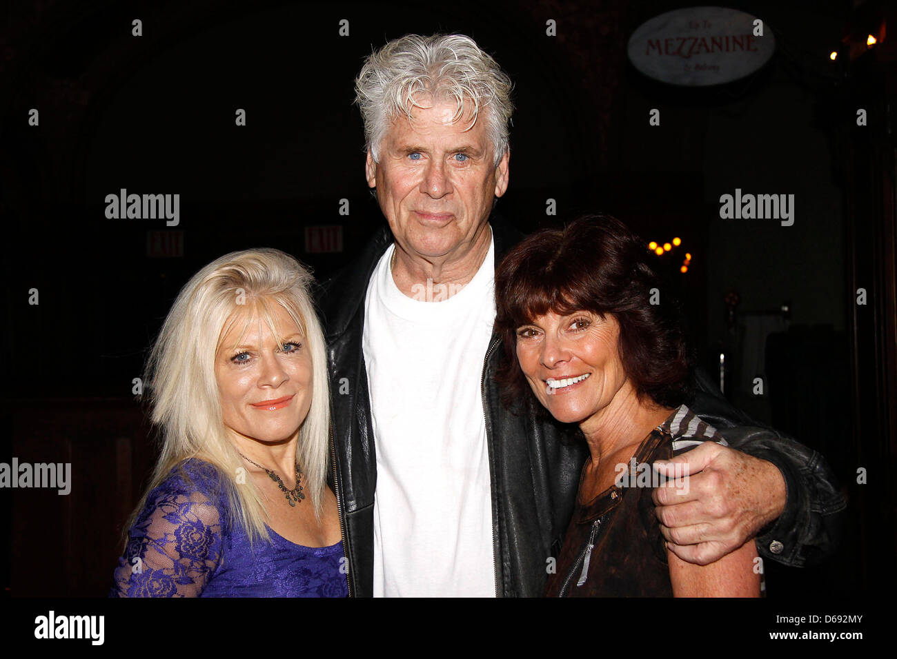 Ilene Kristen, Barry Bostwick and Adrienne Barbeau Meet and greet with the Original Broadway Cast of 'Grease' prior to their Stock Photo