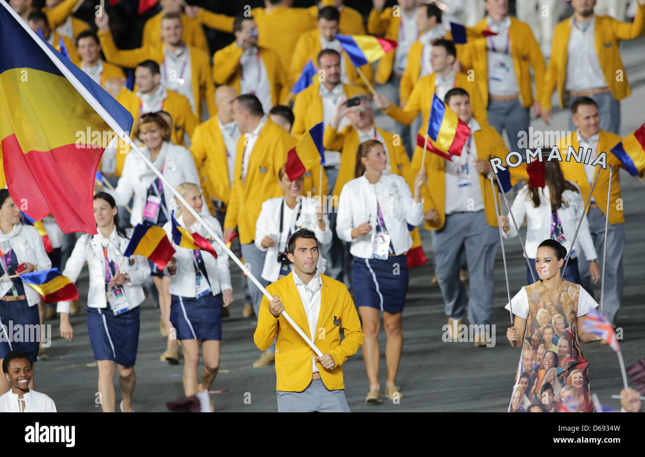 Olympic team romania flag bearer hires stock photography and images
