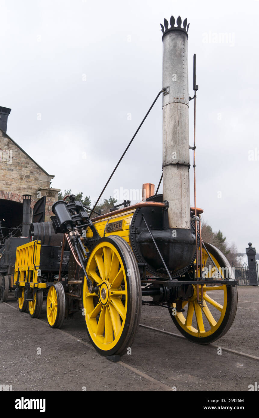 Stephenson's rocket replica hi-res stock photography and
